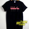 Wine Flamingo t-shirt for men and women tshirt