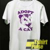 Adopt a cat t-shirt for men and women tshirt