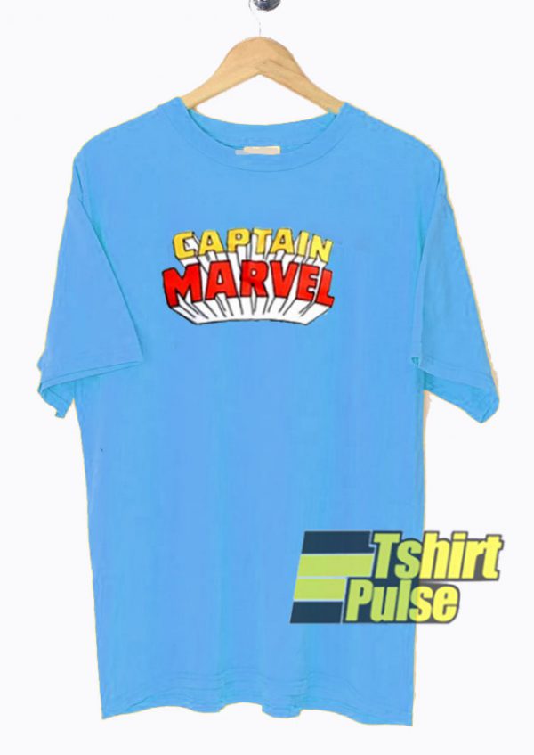 Captain Marvel Light Blue t-shirt for men and women tshirt