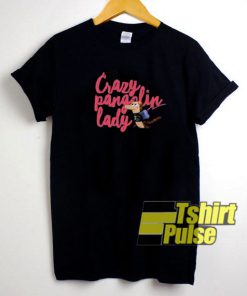 Crazy Pangolin Lady t-shirt for men and women tshirt