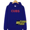 Cubs Blue hooded sweatshirt clothing unisex hoodie