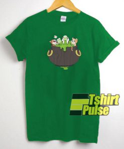 Cute Irish Cat Green Beer t-shirt for men and women tshirt