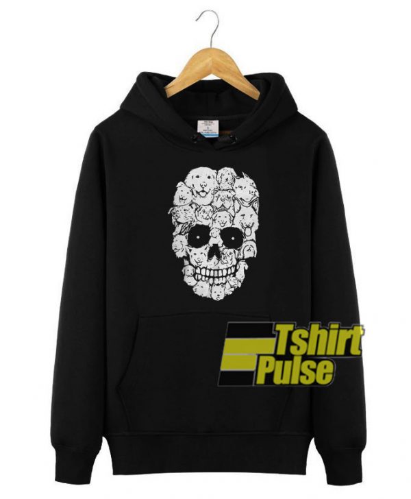Dogs Skull Halloween hooded sweatshirt clothing unisex hoodie