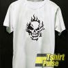 Flaming Skull t-shirt for men and women tshirt