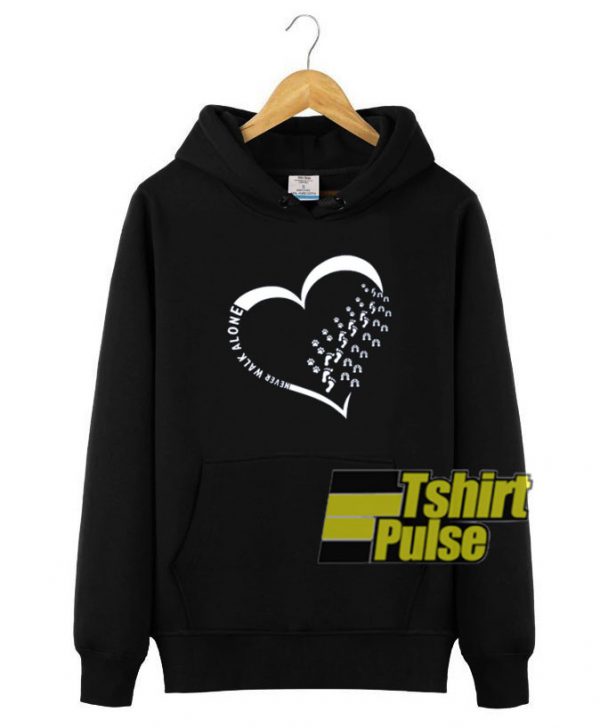 Heart Never Walk Alone hooded sweatshirt clothing unisex hoodie