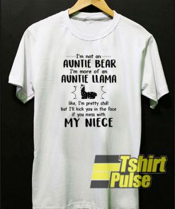 I'm not an auntie bear t-shirt for men and women tshirt