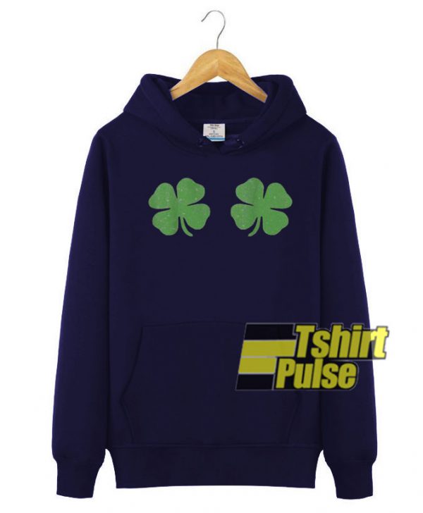 Irish Shamrock Boobs hooded sweatshirt clothing unisex hoodie