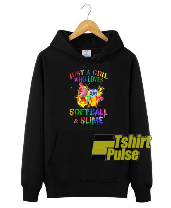 ust A Girl Loves Softball hooded sweatshirt clothing unisex hoodie