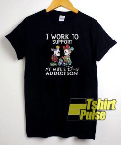 Mickey Minnie mouse I work t-shirt for men and women tshirt