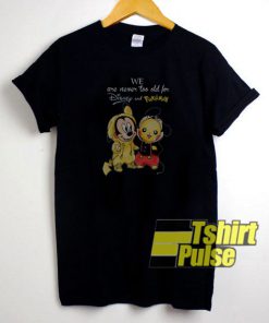 Mickey mouse and Pikachu t-shirt for men and women tshirt