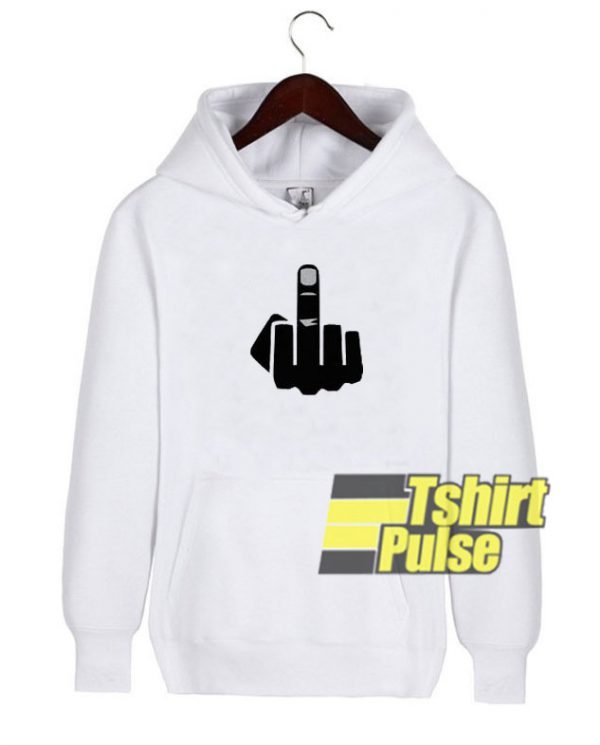 Middle finger hooded sweatshirt clothing unisex hoodie