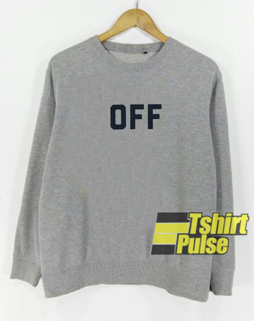 Off Font Grey sweatshirt