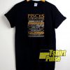 Pisces amazing in bed t-shirt for men and women tshirt