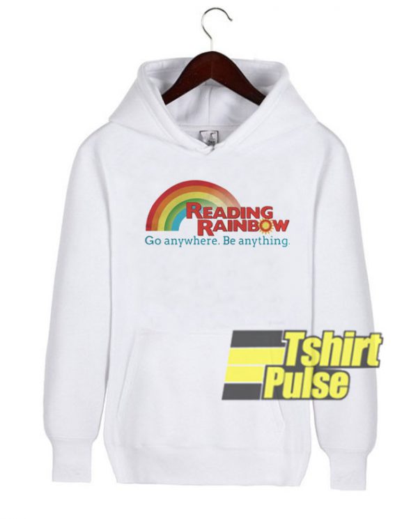 Reading rainbow hooded sweatshirt clothing unisex hoodie