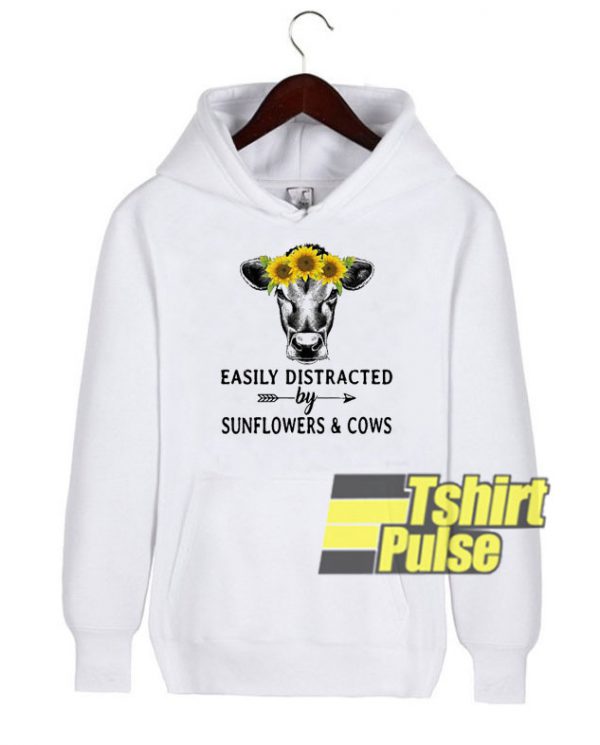 Sunflower And Cows hooded sweatshirt clothing unisex hoodie