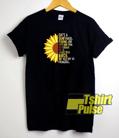 Sunflower Girl t-shirt for men and women tshirt