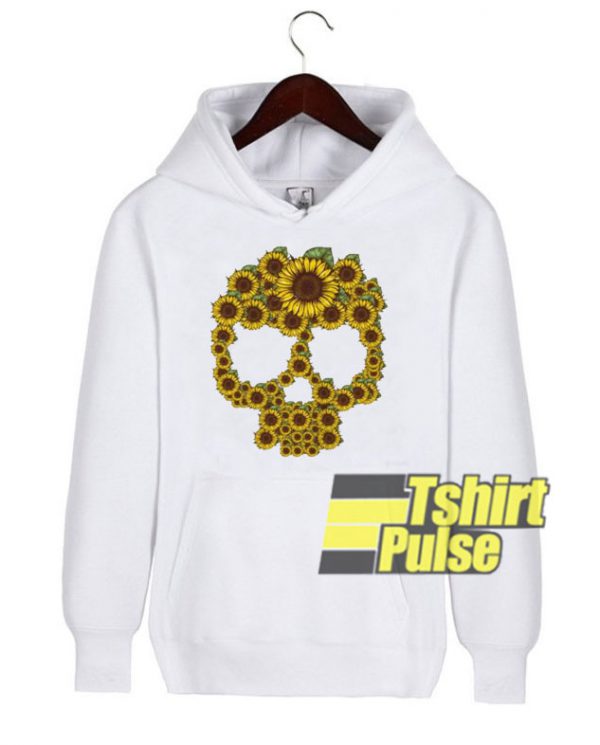 Sunflower Skull hooded sweatshirt clothing unisex hoodie