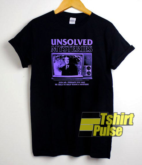 Unsolved Robert Stack t-shirt for men and women tshirt