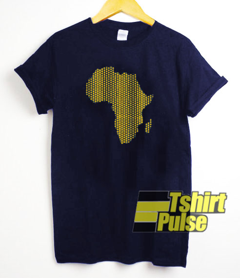 Africa Map Print t-shirt for men and women tshirt
