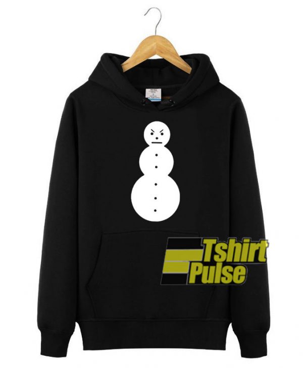 Angry Snowman hooded sweatshirt clothing unisex hoodie