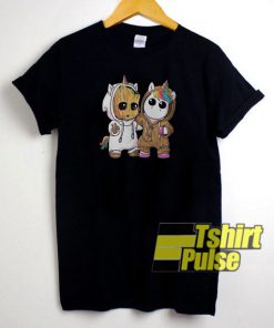 Baby Groot And Unicorn t-shirt for men and women tshirt