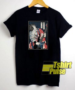 Bassist Samurai play guitar t-shirt for men and women tshirt