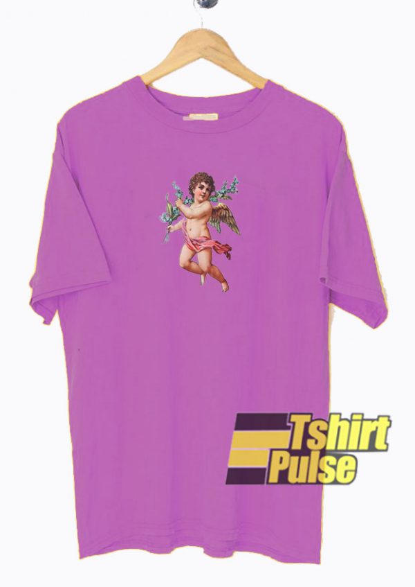 Cupid Cherub Purple t-shirt for men and women tshirt
