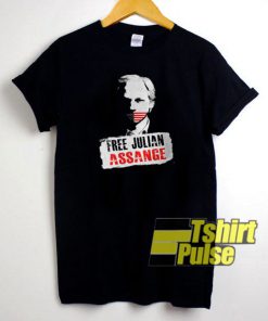 Free Julian Assange t-shirt for men and women tshirt