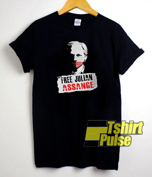 Free Julian Assange t-shirt for men and women tshirt