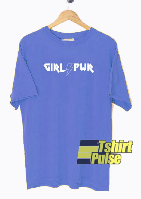 Girl Pwr Lightning t-shirt for men and women tshirt