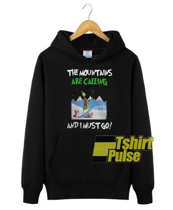 Grinch The Mountain hooded sweatshirt clothing unisex hoodie