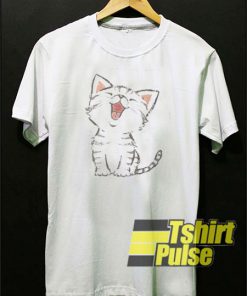 Happy Kitty t-shirt for men and women tshirt