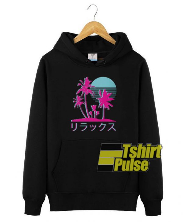 Neon Palms Aesthetic hooded sweatshirt clothing unisex hoodie