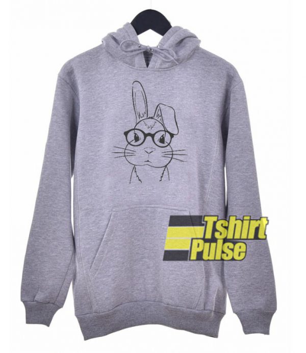 Nerd Bunny hooded sweatshirt clothing unisex hoodie