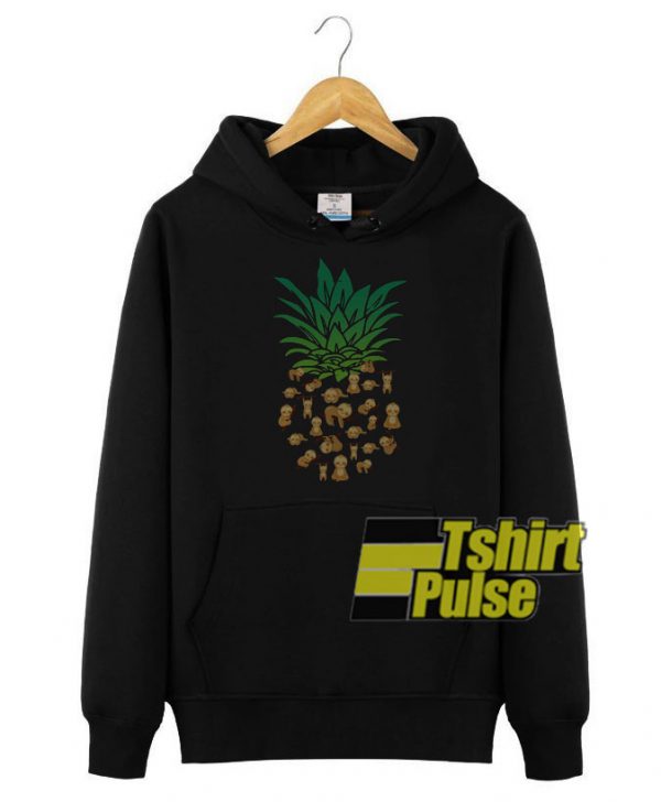 Pineapple Sloth hooded sweatshirt clothing unisex hoodie