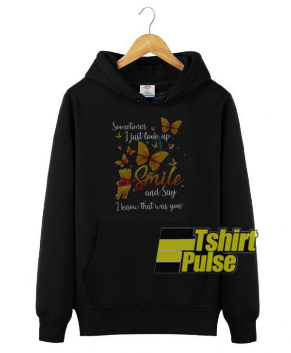 Pooh And Butterfly hooded sweatshirt clothing unisex hoodie
