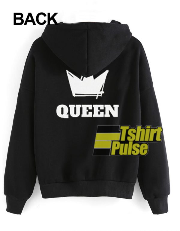 Queen Back hooded sweatshirt clothing unisex hoodie