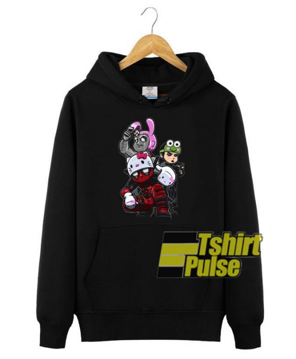 Team Hello Kitty Deadpool hooded sweatshirt clothing unisex hoodie