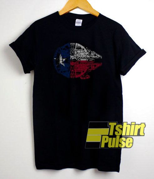 Texas Flag t shirt Millennium Falcon t shirt