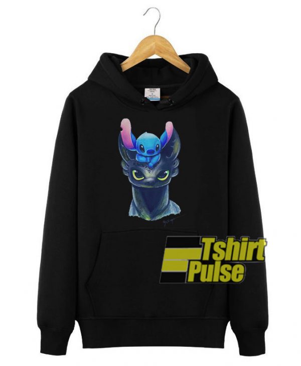 Toothless And Stitch hooded sweatshirt clothing unisex hoodie