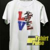 American Flag Marine Love t-shirt for men and women tshirt