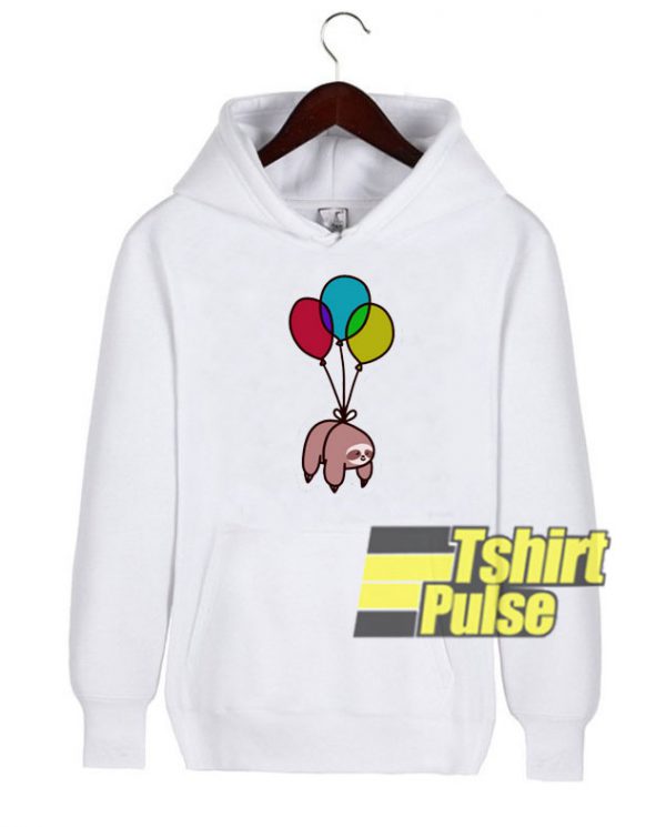 Balloon Sloth hooded sweatshirt clothing unisex hoodie