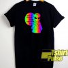 Cool Alien Rainbow t-shirt for men and women tshirt