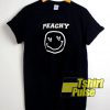 Peachy Smiley t-shirt for men and women tshirt
