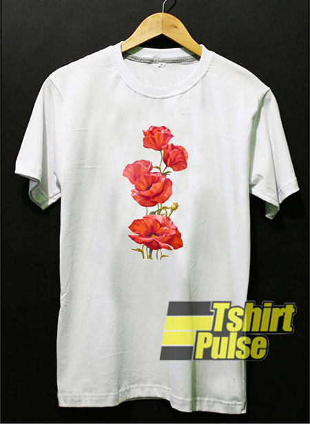 Poppies t-shirt for men and women tshirt