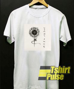 Sunflower Letter Horizontal t-shirt for men and women tshirt