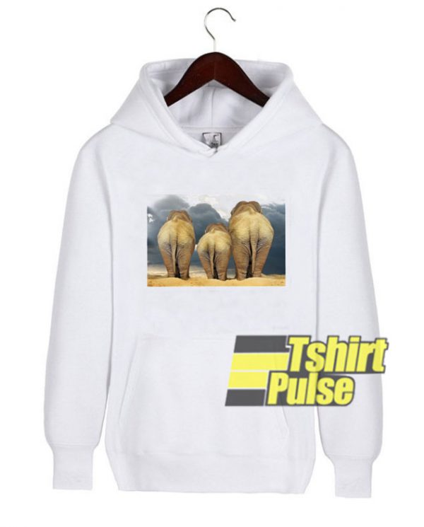 Traveling Elephant Family hooded sweatshirt clothing unisex hoodie