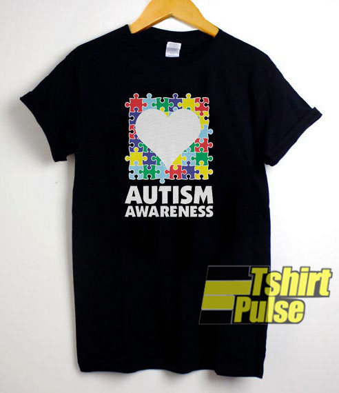 Heart Puzzle Autism Awareness t-shirt for men and women tshirt