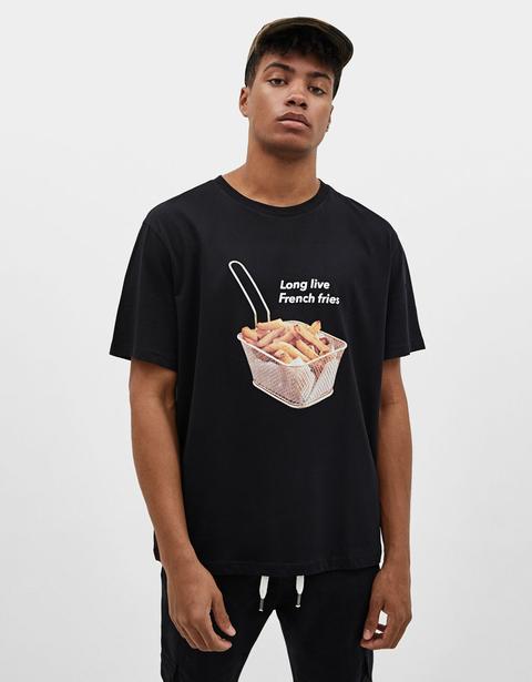 Long Live French Fries Print t-shirt for men and women tshirt men