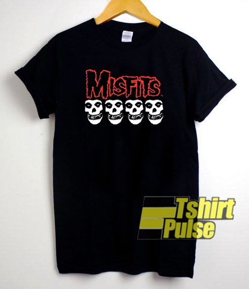 Misfits 4 Skull Logo t-shirt for men and women tshirt